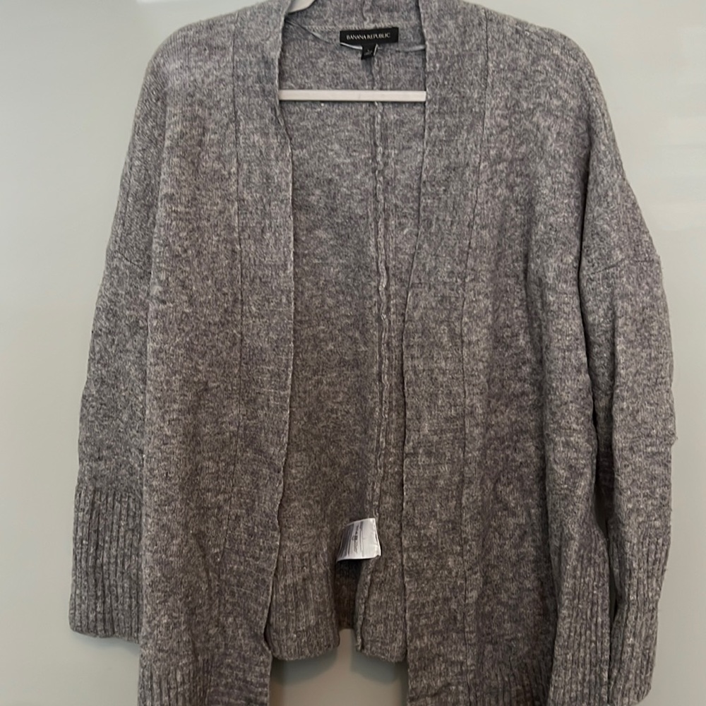 Banana Republic Gray wool cardigan
